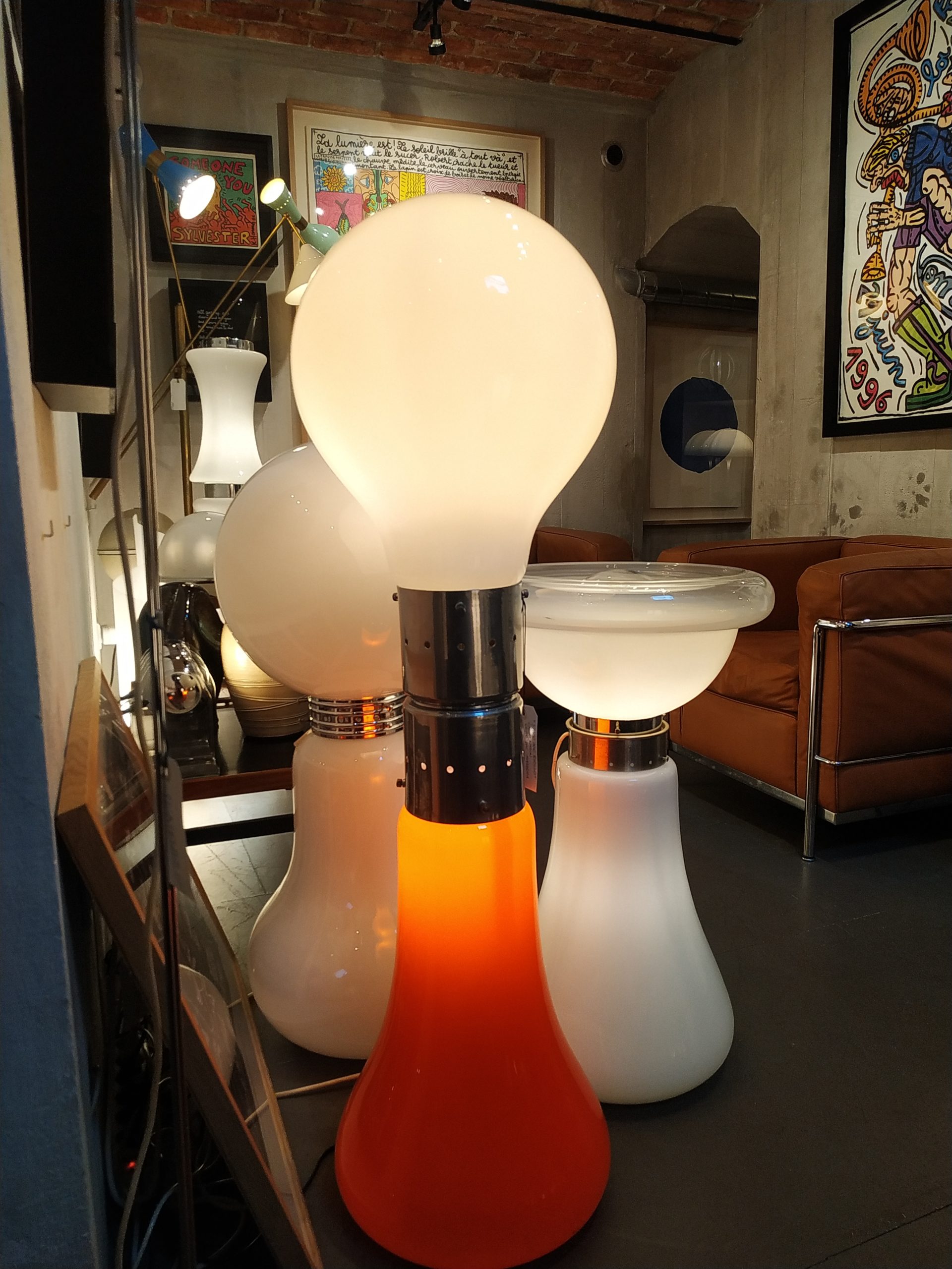 Carlo Nason for Mazzega table and floor lamp – L'Atelier 55